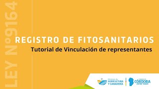 Registro de fitosanitarios: Tutorial de vinculación de representantes.