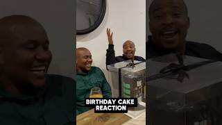 My Husband’s reaction to his birthday cake #birthday }’#reaction