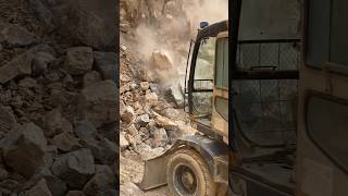 Wow 😮 Massive Volvo Excavator Under Big Landslide #hardwork #automobile #excavator