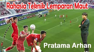 lemparan maut pratama arhan | lemparan pratama arhan vs yordania