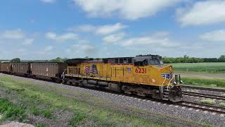 UP coal train passing thru Gibbon Nebraska