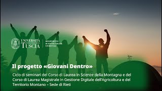 🖥️ WEBINAR | IL PROGETTO "GIOVANI DENTRO"