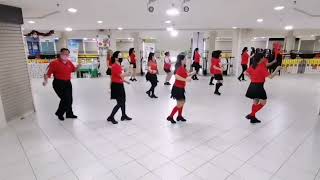 Cute Little One Line Dance Demo By: D'Sisters & Friends LDG @MithaPrimasari #linedance #cjlclan