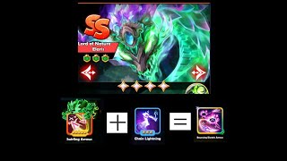 SSSnaker 4* -Lord Of Nature Elaris- * -Bouncing Electric Arrows- Skills Combination - Chapter 40