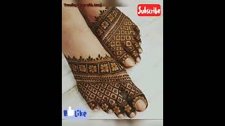 bridal full foot mehndi#