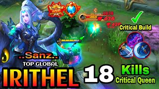 Irithel Full Damage Build Critical Queen |Irithel Gameplay| |Best Build| |Top Global| By:.Sanz.-MLBB