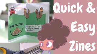 Quick Easy One Page Zine, How To Make Them