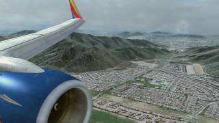 Take Off and Landing Sacramento CA (SMF) to Ontario CA (ONT) - Southwest Airlines 737-700