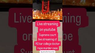 #live #livestreaming #supremecourt #kolkatadoctorcase #rgkarmedicalcollege #justiceformoumita #news