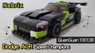 Speed Champions Dodge ACR - Speed Build & Review ⚡️ QuanGuan 100138 스피드 챔피언 닷지 ACR