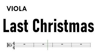 Last Christmas Viola Sheet Music Backing Track Partitura   Made with Clipchamp