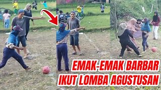 RAS EMAK² TERKUAT DIBUMI IKUT LOMBA AGUSTUSAN SEPAK BOLA MINI.HAMPIR KENA AMUK WASIT