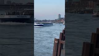 Düsseldorf Rhein River  -Ships And the City 🛳️#short #shorts