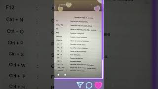short cut keys in ms access #short #shortvideo #cpmputer #success
