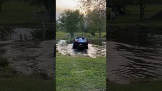 Big black 97 f350 trying to swim!!! #shortsfeed #foryou #obs