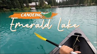 EMERALD LAKE in Canada | Canoeing at the most beautiful lake in Yoho National Park, British Columbia