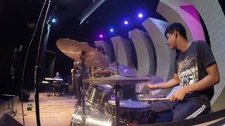 Improviso de bateria no recital baixo UFRN