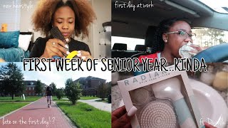 FIRST week as a  SENIOR in COLLEGE.. kinda | Risha Tonae'