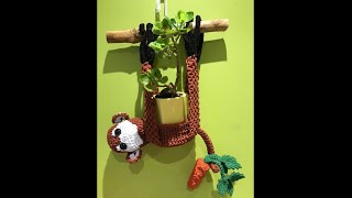 Create a Stunning Macramé Monkey Plant Holder | DIY Home Decor Tutorial!