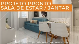 Sala de Estar e Jantar Planejada | Linea | 109S