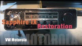 1969 VW Motorola Sapphire IX AM Radio Restoration 9SMV - Part 2