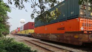 CSX EB Freight in Fortville, IN (with Bonus Ford Model A Coupe) 6/4/23