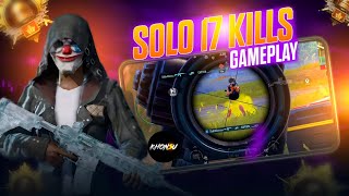 Solo 17 Kills 1v4  Gameplay ❤️‍🔥 BGMI Intense Clutches@Khonsugaming