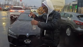 I POURED UP AT THE BMW DEALERSHIP…