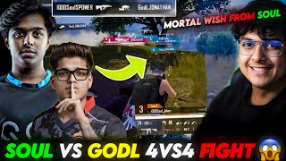 OMG..😱 SPOWER 1V3 GODL 😳 IQOO SOUL DESTROY GODL IN 4V4 FIGHT 🔥 MORTAL REACT 🚀