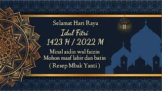 Selamat Hari Raya Idul Fitri 1423 H | Mohon Maaf Lahir Batin