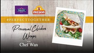 Chef Wan's Provencal Chicken Wraps