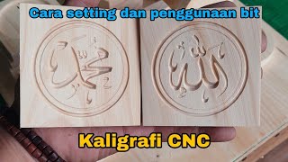 Cara setting dan membuat kaligrafi dengan cnc