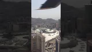 masjidil harom Makkah Al Mukaromah di lihat dari atas pakai helikopter.🚁