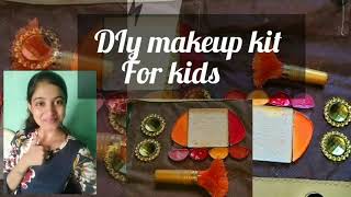 DIY Makeup kit made from old purse for kids✨😍💄