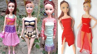 गुड़िया के कपड़े बनाने का आसन तारिका | Easy Doll Dress Making |D Creating