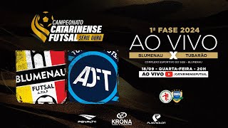 CAMPEONATO CATARINENSE SÉRIE OURO 2024 - 1ª FASE - Blumenau Futsal X Tubarão Futsal.