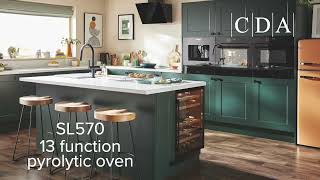 SL570 13 Function Pyrolytic Single Oven from CDA