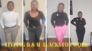 H&M|LETS GET DRESSED FOR WORK AS A THERAPIST #h&m #fashionstyle  #grwm #haul #styleinspo #fashion