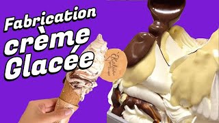 Fabrication de la crème glacée Chocolat Blanc !