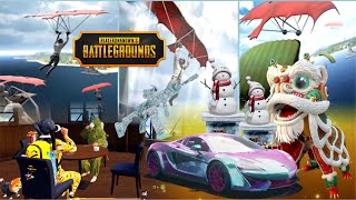 PUBG MOBILE (NEW HANG GLIDER & TEA PARTY ☕) In Erangel Fun & Rush Game Play