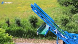 Bio Hopper EXTF-SC foldable conveyor for cleaning out strawberries, raspberries, soft fruit crops