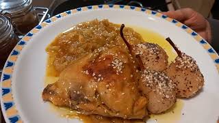 Pollo alle pere nobile,Un piatto  favoloso.