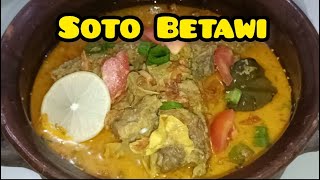 Soto Betawi yang bikin ketagihan, dagingnya empuk dan rasanya maknyuss,wajib coba!#sotobetawi#soto