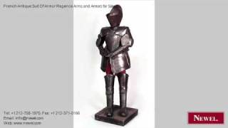 French Antique Suit Of Armor Regence Arms and Armors for