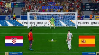 Spain vs Croatia - UEFA Euro 2024 | Penalty Shootout | FIFA 23 GAMEPLAY PC