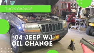 99-04 Jeep WJ Oil Change With Amazon Basic Oil