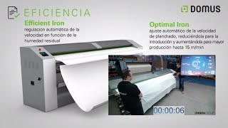 Nueva línea de calandras eficientes de Domus | Efficient & Optimal Iron | www.domuslaundry.com