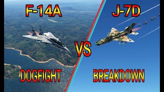 J-7D vs F-14A Tomcat DOGFIGHT BREAKDOWN | warthunder |