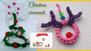 Christmas ornaments//Macrame tutorial//How to make macrame christmas 🌲 tree