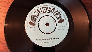 GERALDO PINO & The Heart Beats -"Africans Must Unite"  RAREGROOVE/AFRO FUNK   レアグルーヴ/アフロ・ファンク(vinyl)